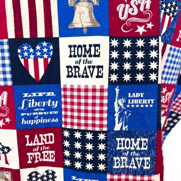 Patriotic - Country Loving - Short Sleeve Blouse - Size Medium/Large - Handmade - Picture 7 of 8